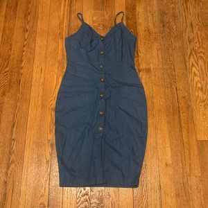 Forever 21 Blue Denim Jean Dress S